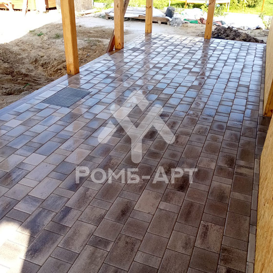 Фото укладки тротуарной плитки “Новый город”